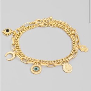 Evil Eye Moon Bracelet